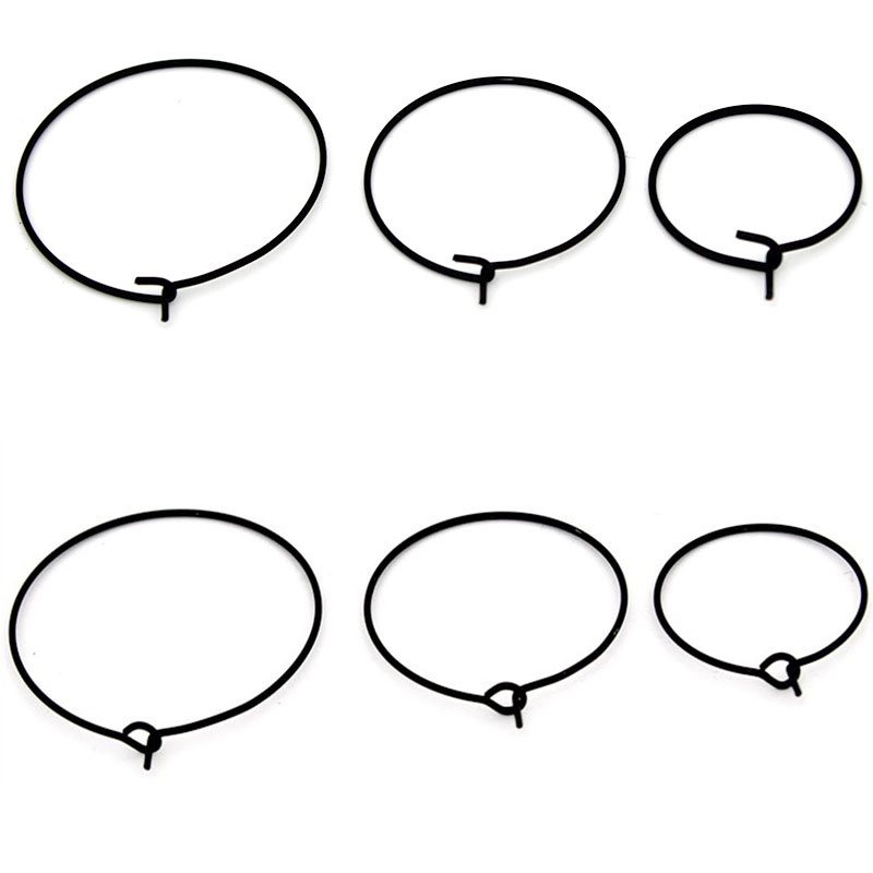 Hoop Earrings - 20개 20mm 25mm 30mm 스테인리스 스틸