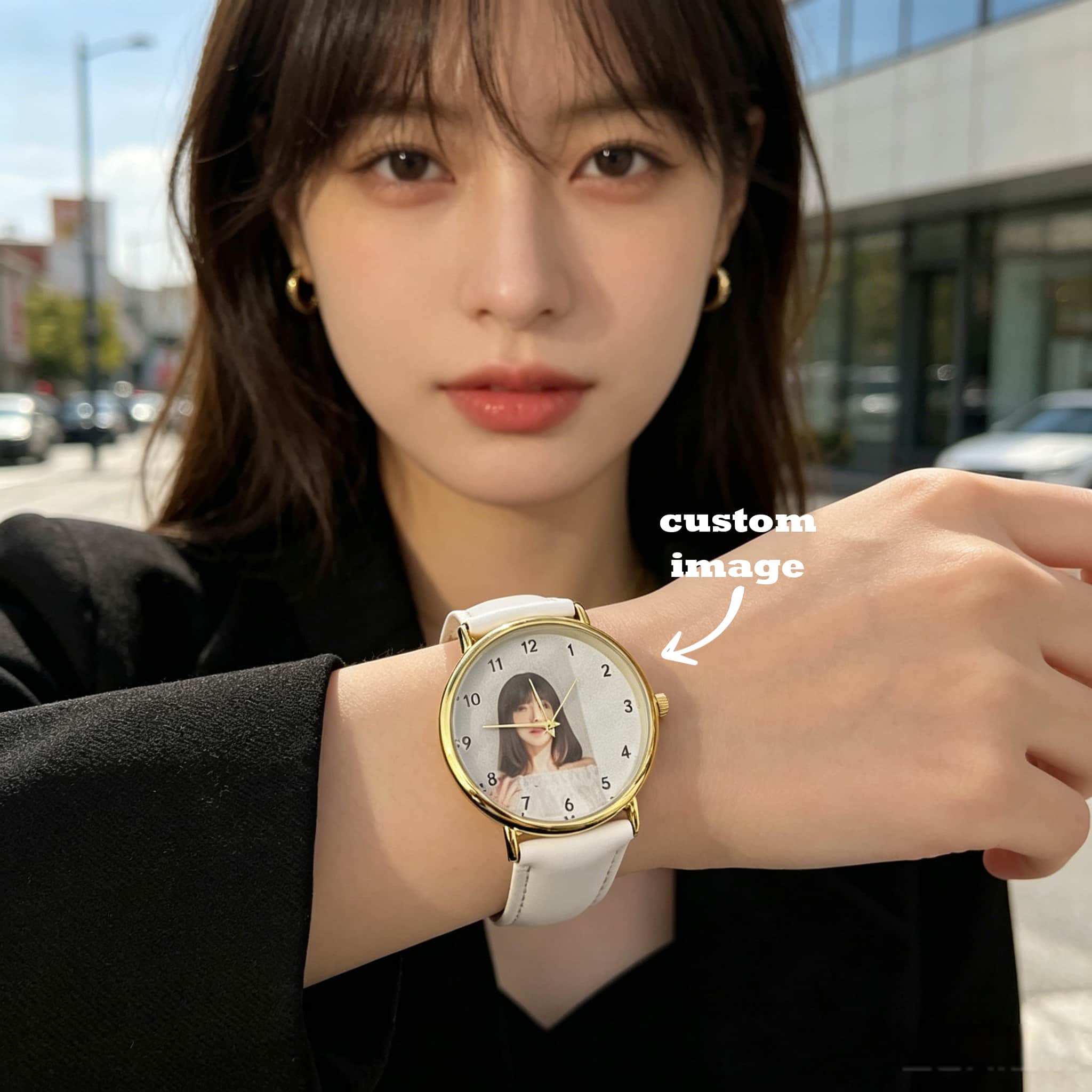 Jewelry Watches For Women - 맞춤형 여성용 시계, 사진과 텍스트가 새겨진