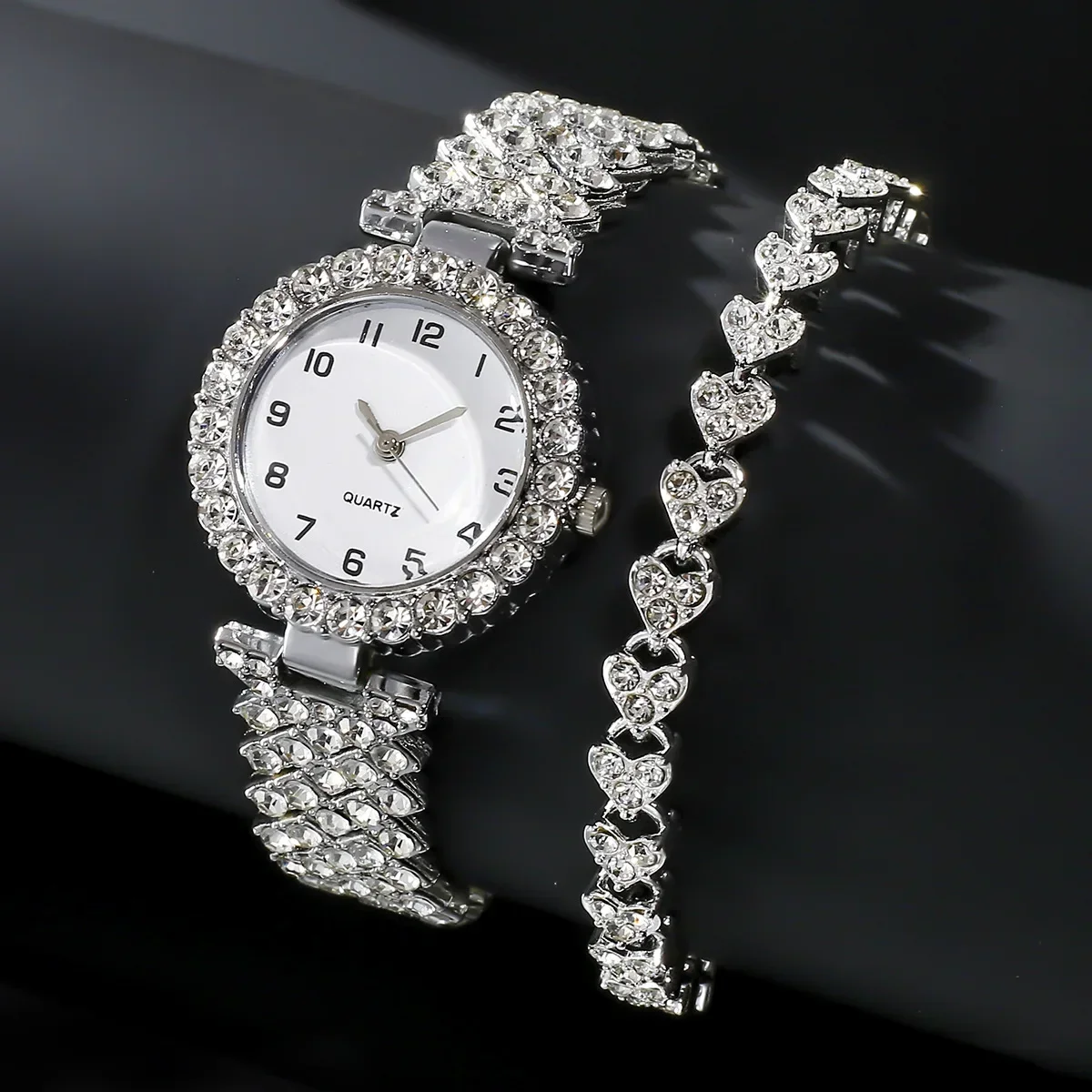 Jewelry Watches For Ladies - 1개/2개 고급 패션 여성 시계 세트