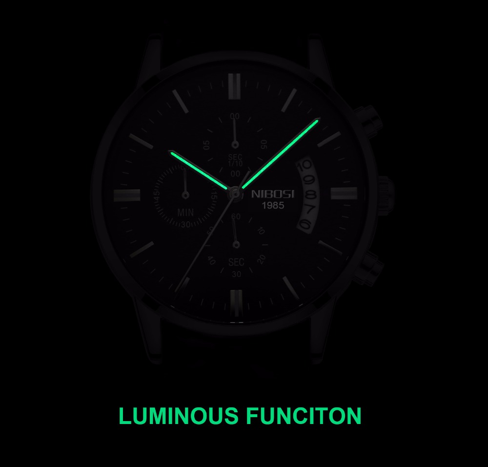 NIBOSI 스테인레스 스틸 블랙 쿼츠 시계 남성 시계 - Jewelry Inspired Watches 리뷰 및 가격