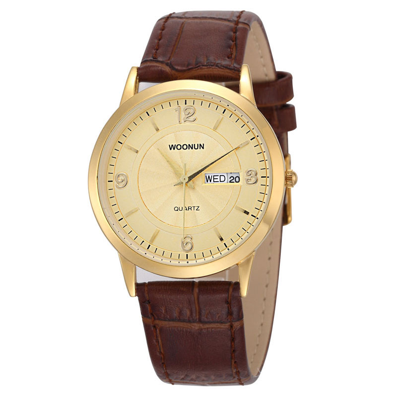 2020 WOONUN 남성용 럭셔리 골드 시계, 방수  - Jewelry Inspired Watches 리뷰 및 가격