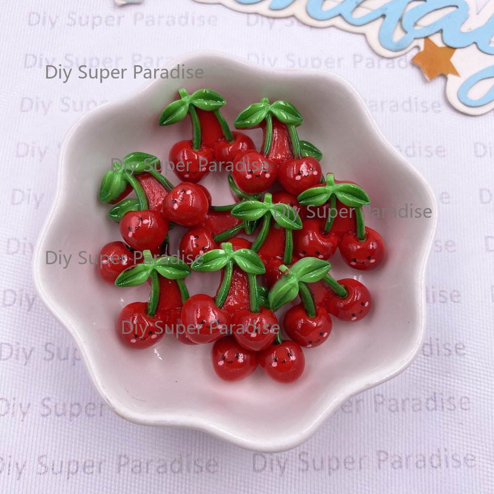 16개 컬러풀한 귀여운 만화 리본 레드 체리 플랫 백  - Paradise Jewelry & Watches Llc Miami Reviews 리뷰 및 가격