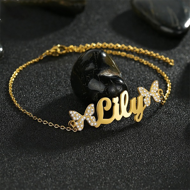 Atoztide 맞춤형 보석 세트 목걸이 지르콘 스톤  - Engraved Name Necklace 리뷰 및 가격