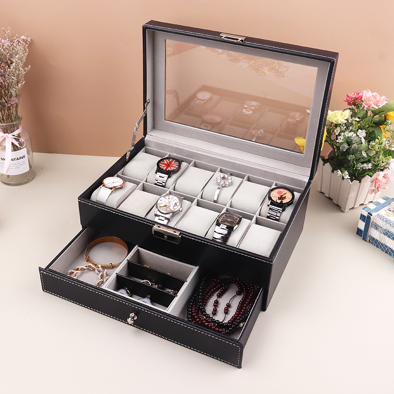 PU 가죽 시계 케이스 거치대 정리함 보관함, 쿼츠 시 - Best Jewelry Watches 리뷰 및 가격