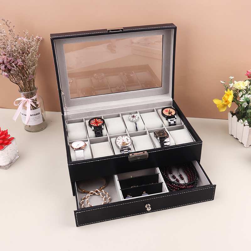 PU 가죽 시계 케이스 거치대 정리함 보관함, 쿼츠 시 - Best Jewelry Watches 리뷰 및 가격