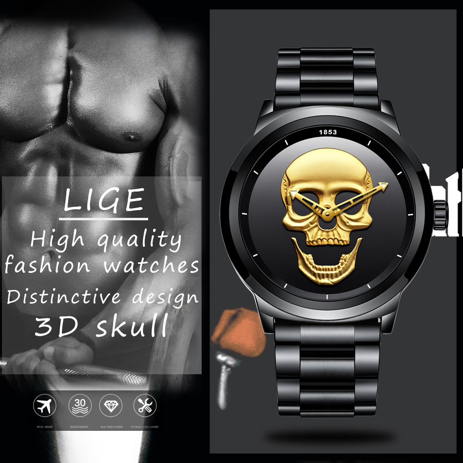 LIGE 스포츠 남성 시계 남성용 톱 브랜드 럭셔리 쿼 - Jewelry Inspired Watches 리뷰 및 가격