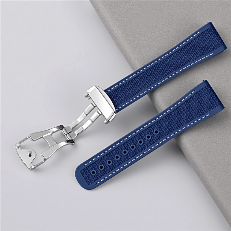FKM 폴딩 버클 스트랩 20mm 21mm 22mm 퀵 - Omega Watch Seamaster 리뷰 및 가격
