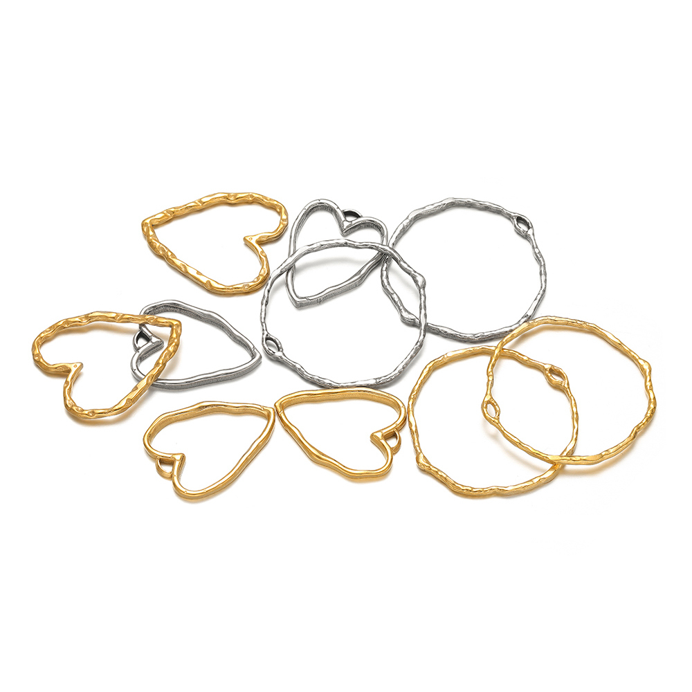 5개 하트 모양 참 스테인리스 스틸 금도금 펜던트 DI - Hoop Earrings 리뷰 및 가격