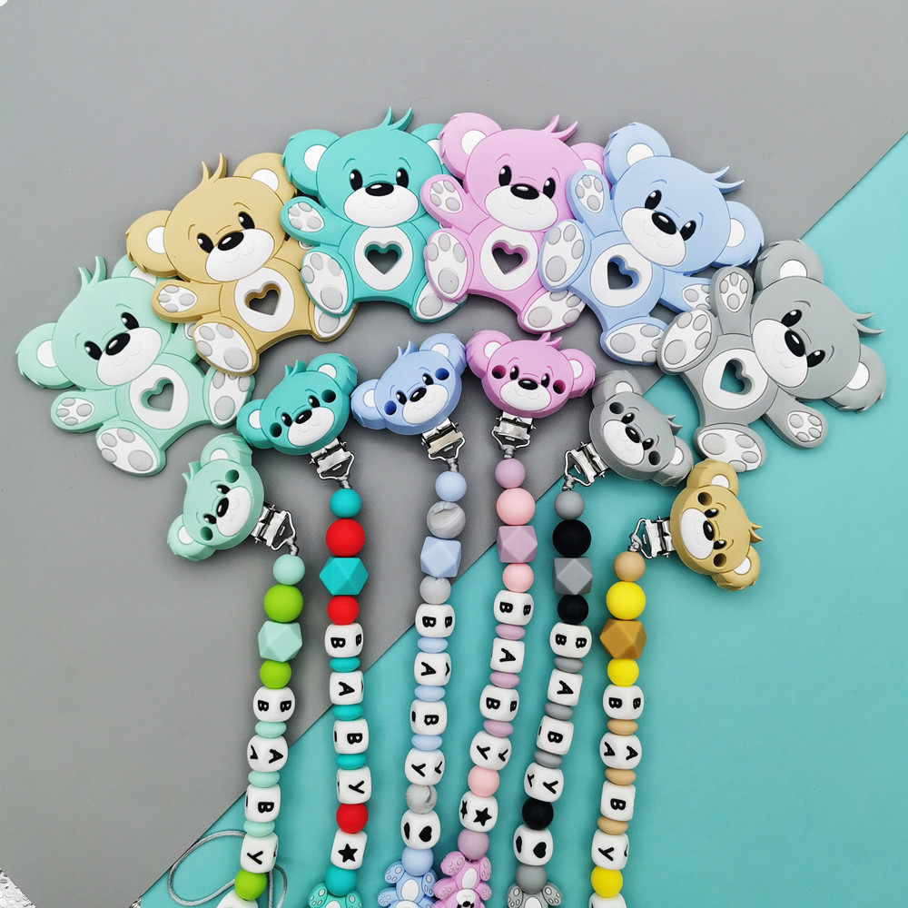 사용자 정의 영어 러시아어 실리콘 편지 이름 곰 실리콘 - Engraved Name Necklace 리뷰 및 가격