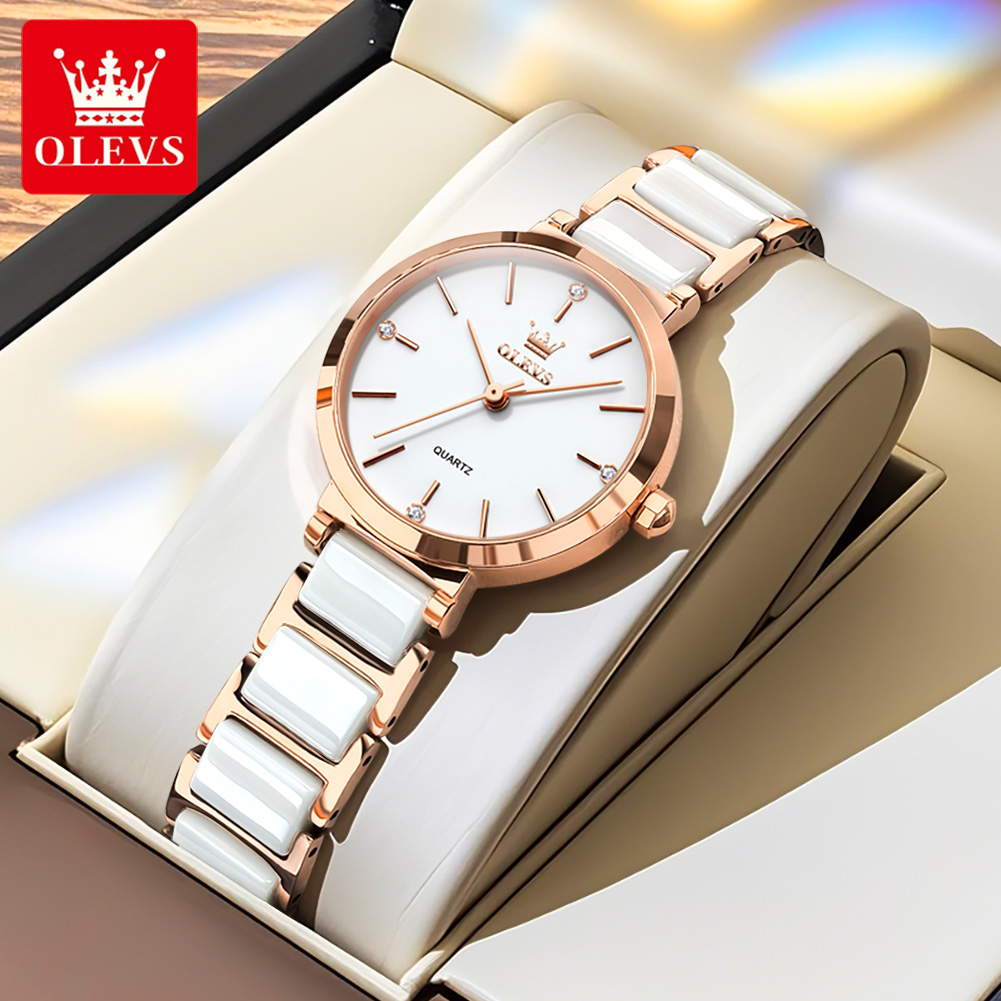 OLEVS 여성 시계 5877 고급스러운 우아한 쿼츠  - Jewelry Watches For Women 리뷰 및 가격