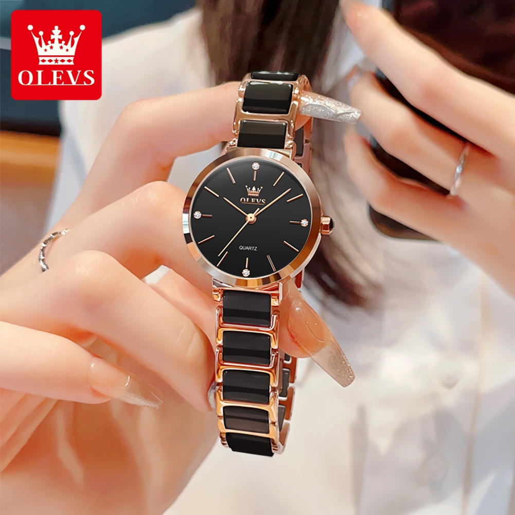 OLEVS 여성 시계 5877 고급스러운 우아한 쿼츠  - Jewelry Watches For Women 리뷰 및 가격