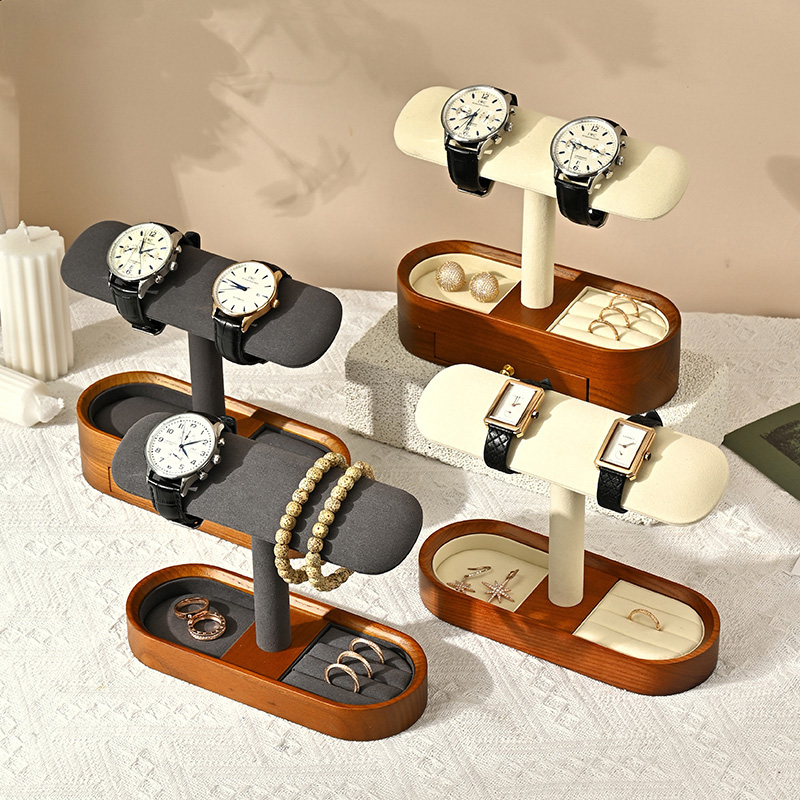 Oirlv 단단한 나무 시계 주최자 선반 T-바 시계  - Jewelry Like Watches 리뷰 및 가격