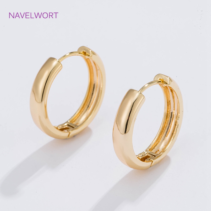 6가지 사이즈의 금도금 원형 후프 귀걸이 여성용 선물, - Hoop Earrings 리뷰 및 가격