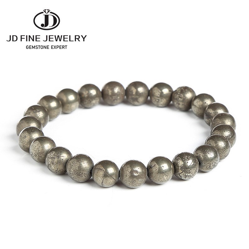 JD 천연 황철석 구슬 팔찌, 여성 남성 빈티지 매력  - Gemstone Bracelet Healing 리뷰 및 가격
