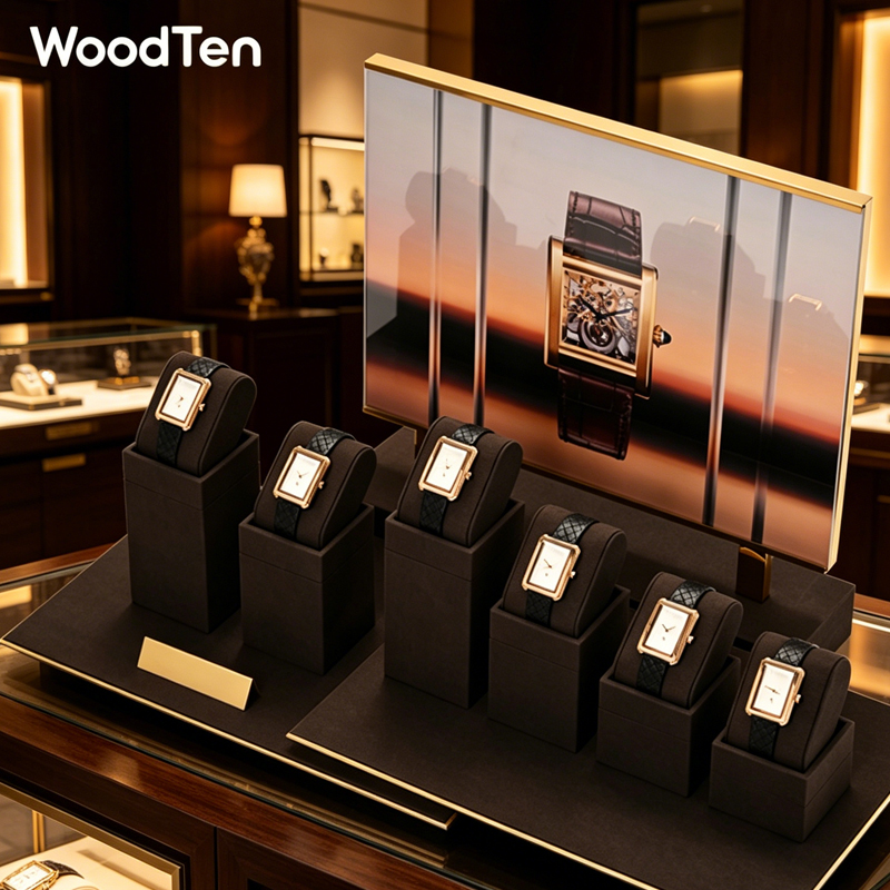 우드텐 마이크로화이버 시계 스탠드 손목시계 홀더 쥬얼리 - Jewelry Stand Watches 리뷰 및 가격
