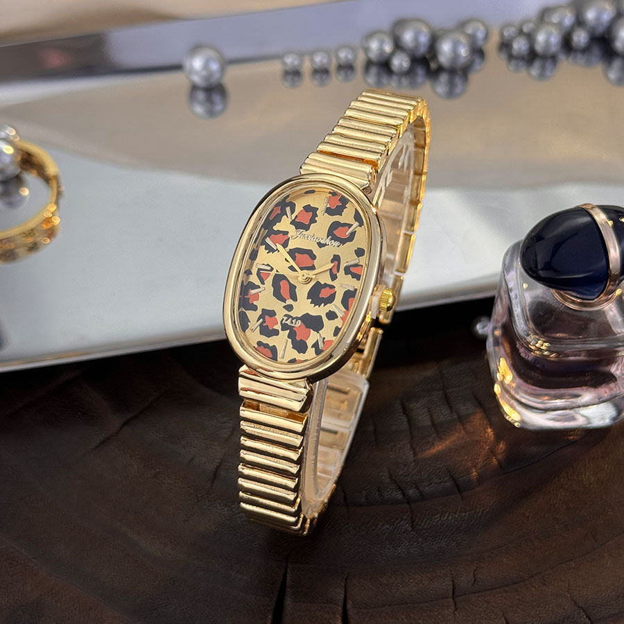 새로운 골든 레트로 패션 여성용 타원형 쿼츠 시계 우아 - High Jewelry Watches 리뷰 및 가격