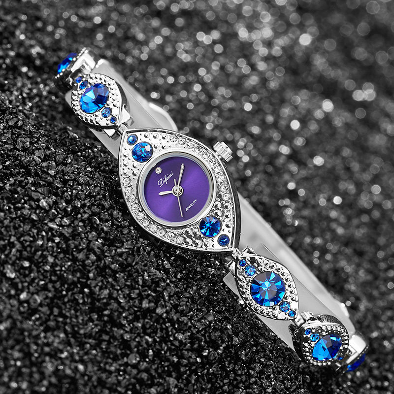 럭셔리 여성 팔찌 시계 다이아몬드 쥬얼리 블루 레드 숙 - Jewelry Watches For Ladies 리뷰 및 가격