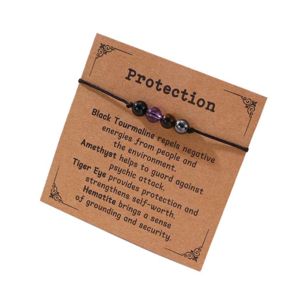 조절 가능한 기도 치유 크리스탈 팔찌 수제 불안 완화  - Gemstone Bracelet Healing 리뷰 및 가격