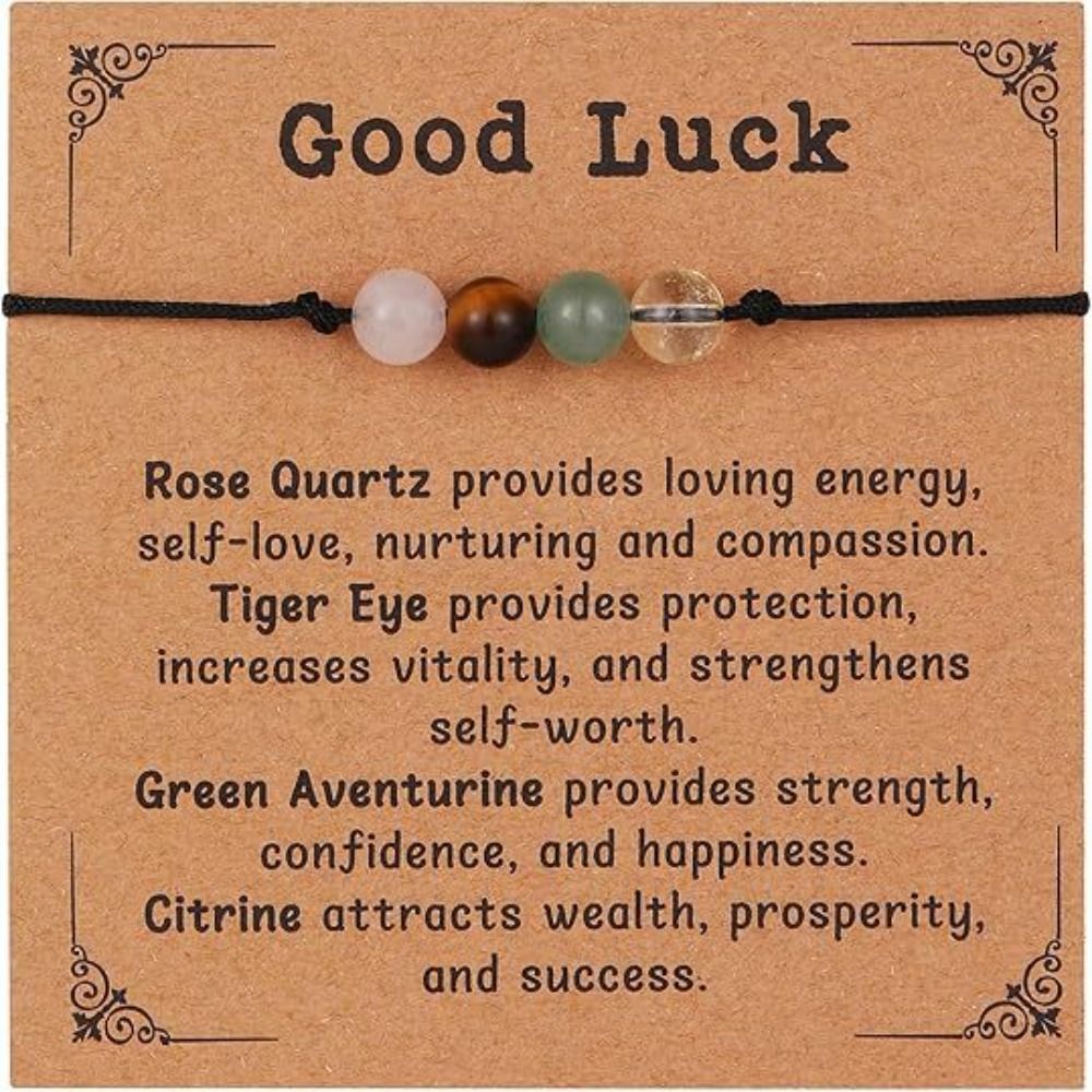 조절 가능한 기도 치유 크리스탈 팔찌 수제 불안 완화  - Gemstone Bracelet Healing 리뷰 및 가격