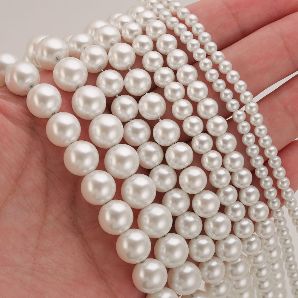 100pcs 4/6/8/10mm 고품질 유리 모조 진주 - Pearl Necklace 리뷰 및 가격