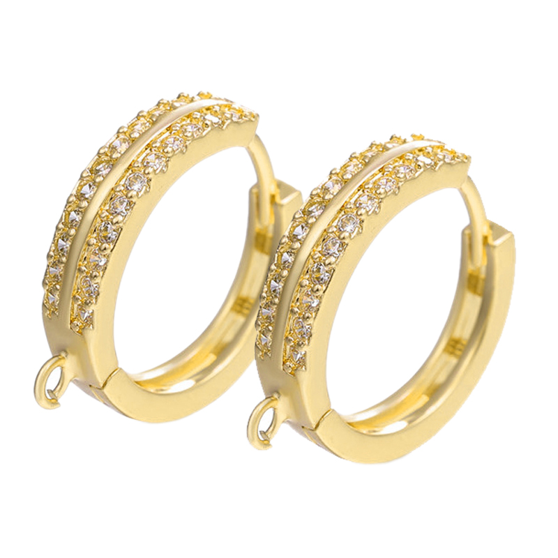 Juya 2 4 개/몫 DIY 18K 골드 도금 기본  - Hoop Earrings 리뷰 및 가격