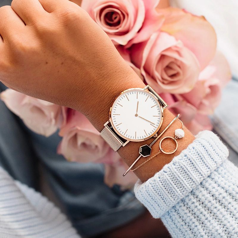 탑 브랜드 럭셔리 시계 여성 패션 스테인레스 스틸 메쉬 - Jewelry Watches For Women 리뷰 및 가격