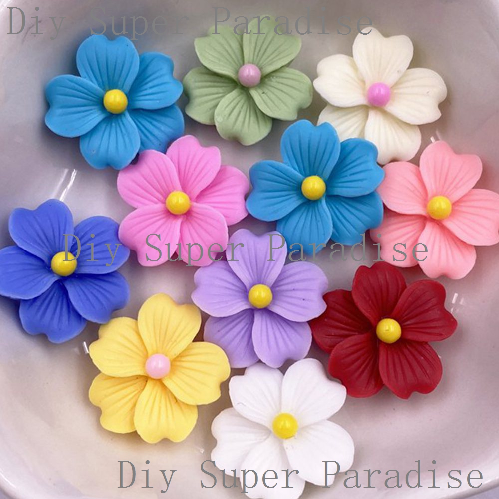 50Pcs 수지 다채로운 16mm 꽃 플랫 백 스톤 인 - Paradise Jewelry & Watches Llc Miami Photos 리뷰 및 가격
