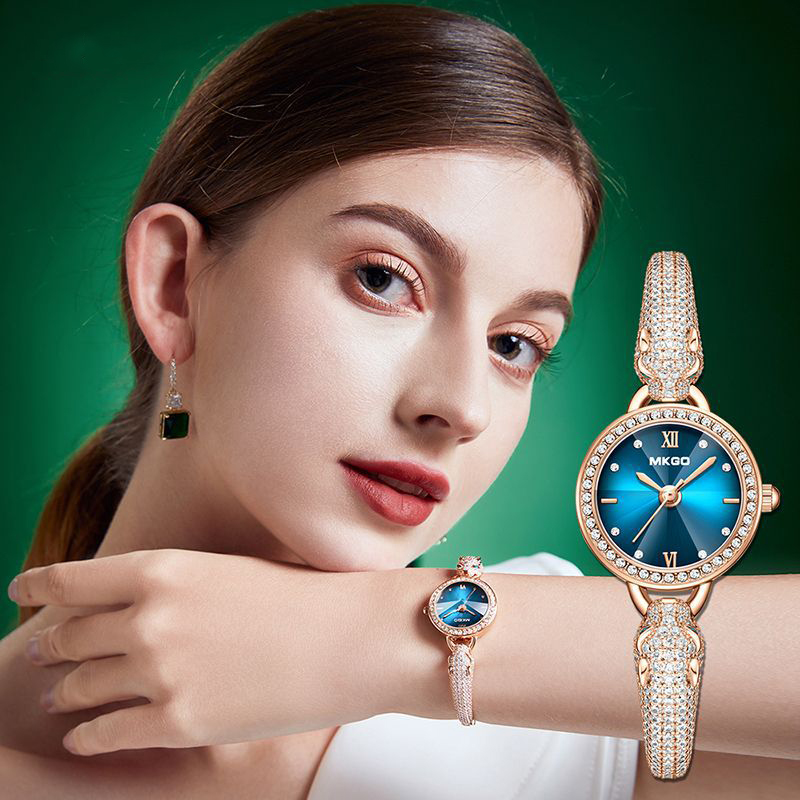 여성용 레오파드 헤드 방수 팔찌 라이트 럭셔리 반짝이는 - Jewelry Watches For Ladies 리뷰 및 가격