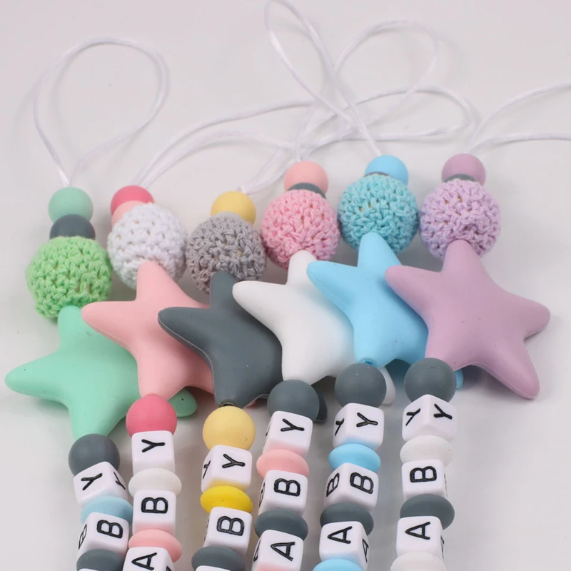 새로운 맞춤형 이름 아기 Teether 팔찌 식품 학년 - Engraved Name Necklace 리뷰 및 가격
