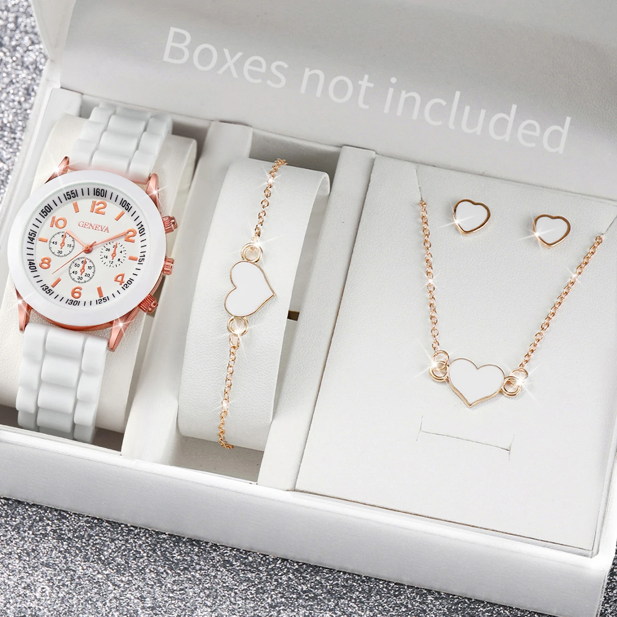 5/6PCS 패션 여성 시계 캐주얼 실리콘 밴드 여성용 - Jewelry Watches For Ladies 리뷰 및 가격