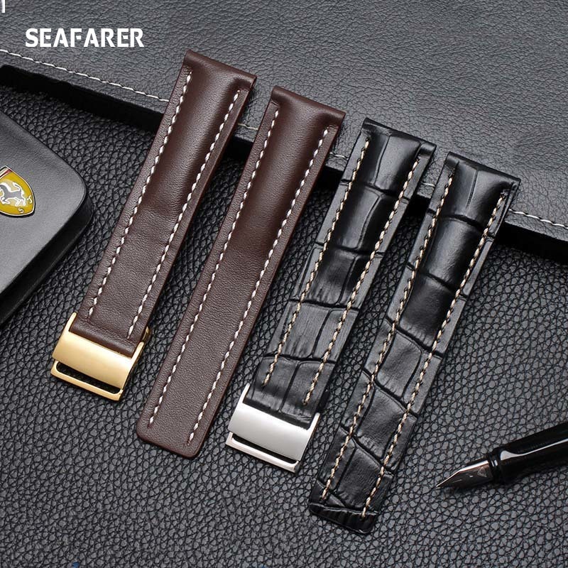 다크 블루 블랙 다크 브라운 정품 가죽 시계 스트랩,  - Omega Watch Speedmaster 리뷰 및 가격